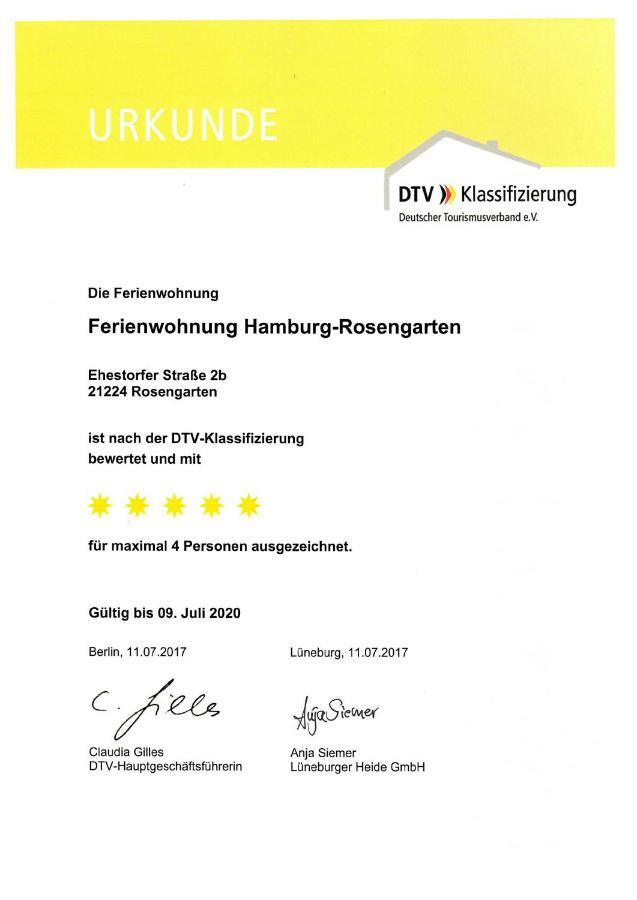 Rosengarten  Ferienwohnung Hamburg-Rosengarten מראה חיצוני תמונה